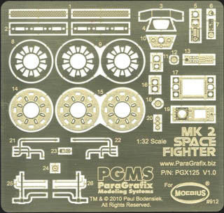 PARAGRAFIX メビウスモデル VIPER MK2専用 エッチングパーツ&デカールセット / PGX125