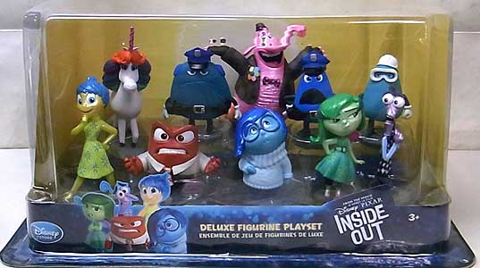 USA DISNEY STORE 限定 DELUXE FIGURINE PLAYSET INSIDE OUT パッケージ傷み特価