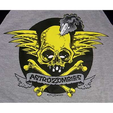 ASTRO ZOMBIES / ROCKET SKULLWING YELLOW Tシャツ