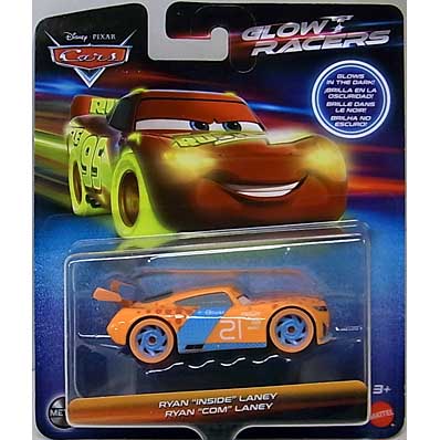 MATTEL CARS 2024 GLOW RACERS シングル RYAN INSIDE LANEY