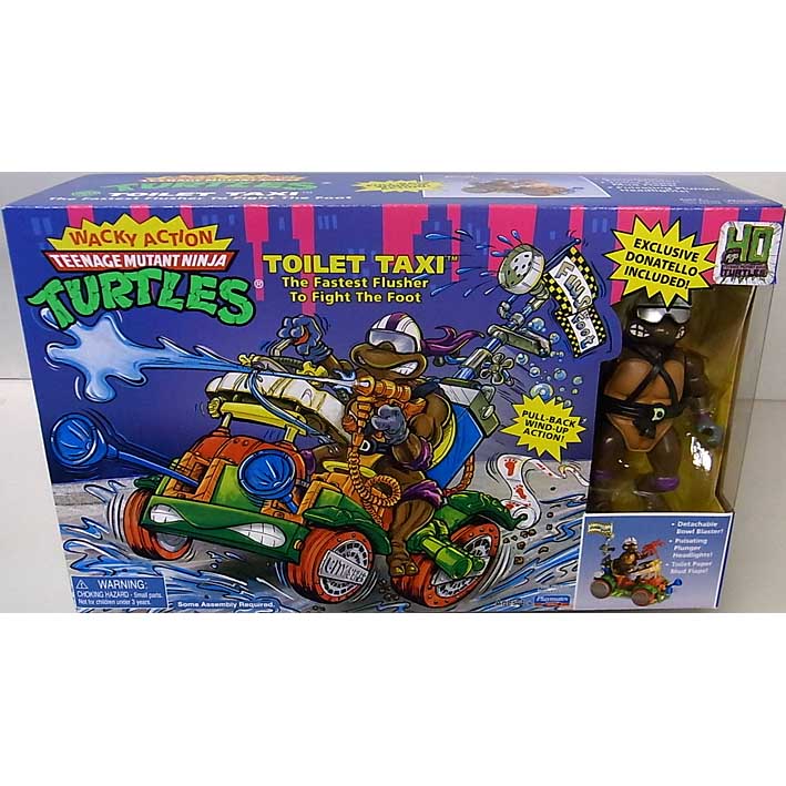 パッケージ傷み特価 PLAYMATES TEENAGE MUTANT NINJA TURTLES WACKY ACTION VEHICLE TOILET TAXI