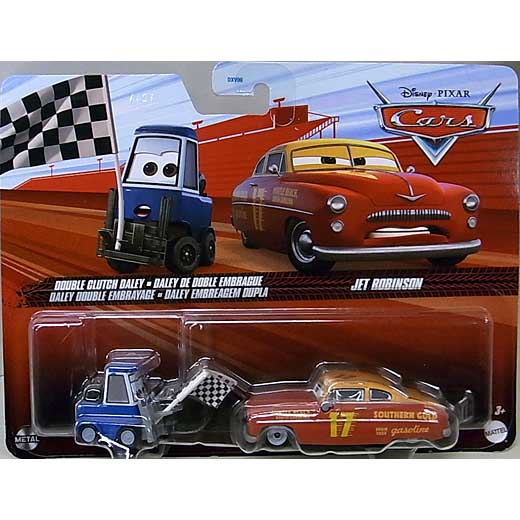 MATTEL CARS 2024 2PACK DOUBLE CLUTCH DALEY & JET ROBINSON