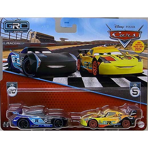 MATTEL CARS 2024 2PACK JACKSON STORM (GRC) & MIGUEL CAMINO (GRC)