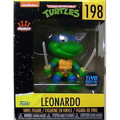 FUNKO MINIS TEENAGE MUTANT NINJA TURTLES VINYL FIGURE LEONARDO