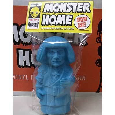 AMIGO TOYZ MONSTER HOME FINGER PUPPETS SIZE MONOCOLOR VINYL FIGURE SERIES 3 GOLEM VA DE COMPRAS [BLUE]