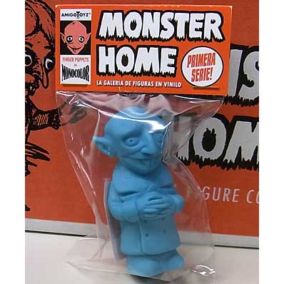 AMIGO TOYZ MONSTER HOME FINGER PUPPETS SIZE MONOCOLOR VINYL FIGURE SERIES 1 NOSFERATU [BLUE]