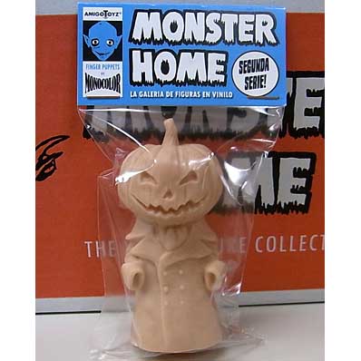 AMIGO TOYZ MONSTER HOME FINGER PUPPETS SIZE MONOCOLOR VINYL FIGURE SERIES 2 MR. HALLOWEEN [FLESH]