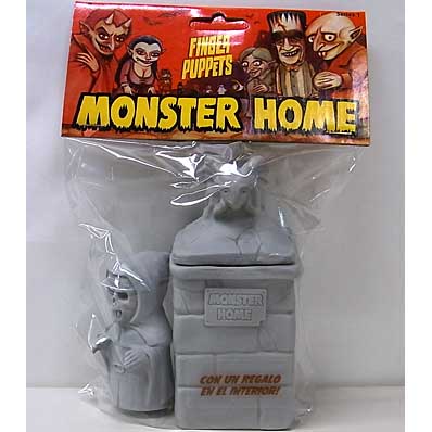 AMIGO TOYZ MONSTER HOME FINGER PUPPETS GARGOYLE MAUSOLEUM SET (MONJE TEMPLARIO)