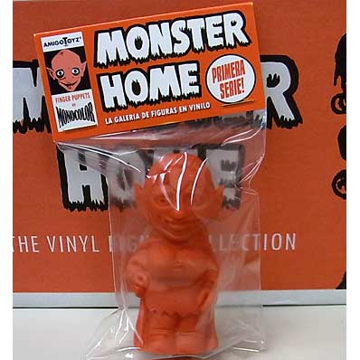 AMIGO TOYZ MONSTER HOME FINGER PUPPETS SIZE MONOCOLOR VINYL FIGURE SERIES 1 DEMONIETA FAUSTINA [RED]