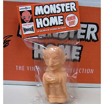 AMIGO TOYZ MONSTER HOME FINGER PUPPETS SIZE MONOCOLOR VINYL FIGURE SERIES 1 DEMONIO NICANOR [FLESH]