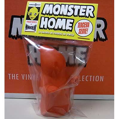 AMIGO TOYZ MONSTER HOME FINGER PUPPETS SIZE MONOCOLOR VINYL FIGURE SERIES 3 FANTASMA DEL CASTILLO [RED]