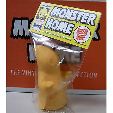 AMIGO TOYZ MONSTER HOME FINGER PUPPETS SIZE MONOCOLOR VINYL FIGURE SERIES 3 FANTASMA DEL CASTILLO [YELLOW]