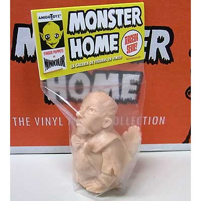 AMIGO TOYZ MONSTER HOME FINGER PUPPETS SIZE MONOCOLOR VINYL FIGURE SERIES 3 FREAKS CHICKEN [FLESH]