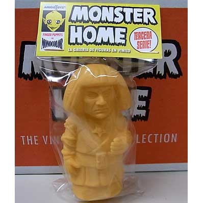 AMIGO TOYZ MONSTER HOME FINGER PUPPETS SIZE MONOCOLOR VINYL FIGURE SERIES 3 GOLEM VA DE COMPRAS [YELLOW]