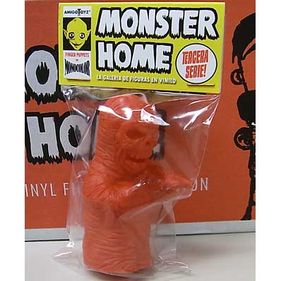 AMIGO TOYZ MONSTER HOME FINGER PUPPETS SIZE MONOCOLOR VINYL FIGURE SERIES 3 MOMIA RESUCITADA [RED]