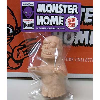 AMIGO TOYZ MONSTER HOME FINGER PUPPETS SIZE MONOCOLOR VINYL FIGURE SERIES 4 HUMANOIDE TRANSIBERIANO [FLESH]