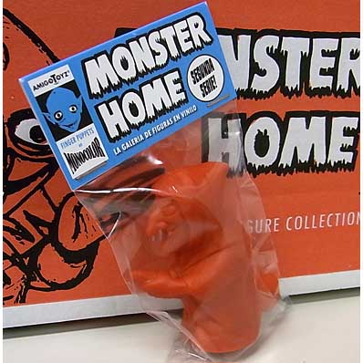 AMIGO TOYZ MONSTER HOME FINGER PUPPETS SIZE MONOCOLOR VINYL FIGURE SERIES 2 BRUJA DEL CASTILLO [RED]