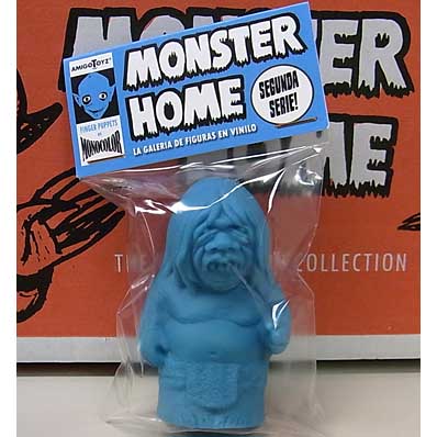 AMIGO TOYZ MONSTER HOME FINGER PUPPETS SIZE MONOCOLOR VINYL FIGURE SERIES 2 MORLOCK AL ACECHO [BLUE]