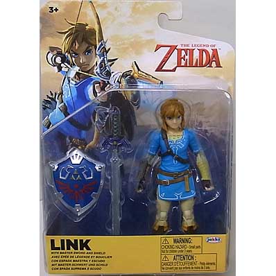 JAKKS PACIFIC THE LEGEND OF ZELDA 5インチアクションフィギュア LINK WITH MASTER SWORD AND SHIELD