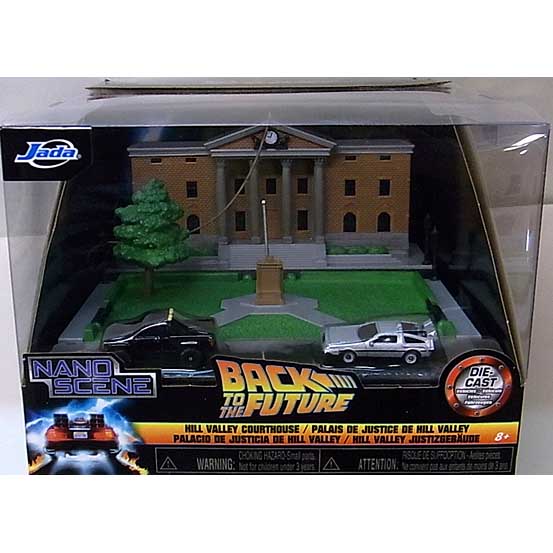 JADA TOYS NANO SCENE BACK TO THE FUTURE HILL VALLEY COURTHOUSE VEHICLE AND DIORAMA [国内版]