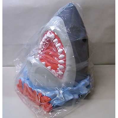 MONOGRAM JAWS GREAT WHITE SHARK HEAD PVC FIGURAL BANK