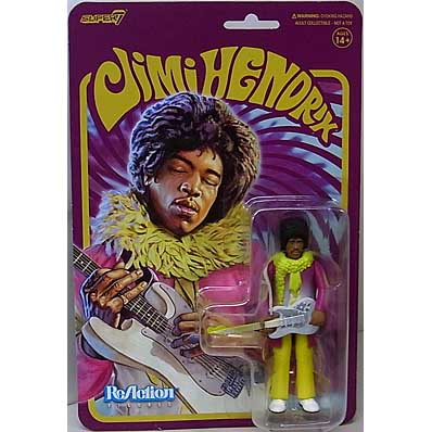 SUPER 7 REACTION FIGURES 3.75インチアクションフィギュア JIMI HENDRIX WAVE 4 (REVERSE ALBUM COLORS)