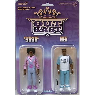 SUPER 7 REACTION FIGURES 3.75インチアクションフィギュア OUTKAST WAVE 3 (BIG BOI & DRE PRESENT) 2PACK