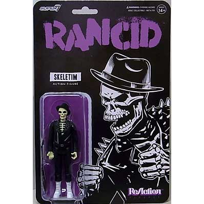 SUPER 7 REACTION FIGURES 3.75インチアクションフィギュア RANCID WAVE 5 SKELETIM (TIME BOMB)