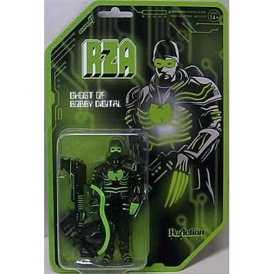 SUPER 7 REACTION FIGURES 3.75インチアクションフィギュア RZA BOBBY DIGITAL (CLEAR)