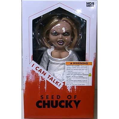 MEZCO DESIGNER SERIES SEED OF CHUCKY MEGA SCALE TALKING TIFFANY