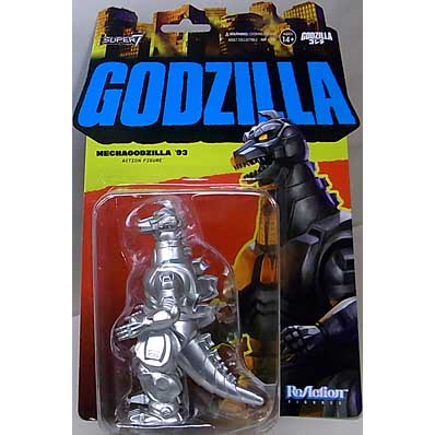 台紙傷み特価 SUPER 7 REACTION FIGURES 3.75インチアクションフィギュア TOHO WAVE 8 MECHAGODZILLA '93